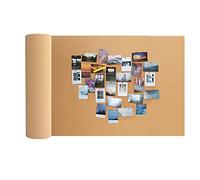 Panneaux Auto-Adhésifs en Liège - Rectangle Réutilisable, Feuilles Adhésives, Tableau d'Affichage Modulaire Naturel 125x40cm (Épaisseur 6mm/0.23'')