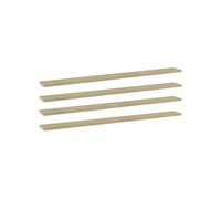 Panneaux bibliothèque 4 pcs Chêne sonoma 100x10x1,5cm Aggloméré