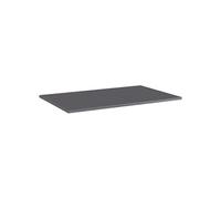 Panneaux bibliothèque 4 pcs Gris brillant 80x50x1,5cm Aggloméré