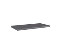Panneaux bibliothèque 8pcs Gris brillant 40x20x1,5cm Aggloméré