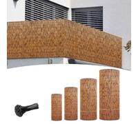 Panneaux brise-vue naturels pour clôture de jardin, terrasse, jardin et plus encore (1,83 x 6 m)