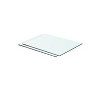 vidaXL Panneaux d'étagère 2 pièces Verre transparent 40 x 25 cm