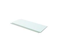 vidaXL Panneau de rechange pour étagère – Verre transparent durable 60x20 cm – Lot de 2