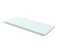 vidaXL Panneau de rechange pour étagère – Verre transparent durable 60x20 cm – Lot de 2