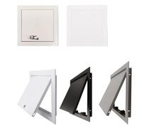 Panneaux d'accès au mur et au plafond, panneau d'accès, panneau de réparation, panneau d'inspection blanc, pour utilisation murale/plafond intérieur/extérieur, facile à installer (gris, 35 x 60 cm)