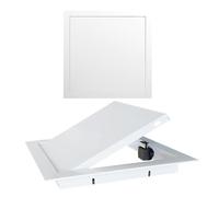 Panneaux d'accès muraux et de plafond de 15cm 20cm 50cm, panneau d'inspection multifonctionnel, couvercle de porte, Construction en aluminium(White,50x50cm)