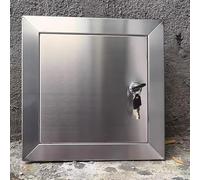 Panneaux d'accès, panneau d'accès pour cloison sèche, couvercle de trou pour mur, trappe d'accès universelle à encastrer, porte verticale pour barbecue en métal pour goulotte à linge (B, 15 x 15 cm)