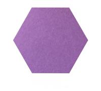 Panneaux d'affichage hexagonaux en feutre, autocollants en liège, tableaux d'affichage pour photos, mémos, décoration murale (violet)