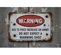 Panneaux d'avertissement pour la propriété et sans Tresspass pour ne pas attendre un tir d'avertissement Plaques en aluminium vintage imprimées