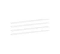 Panneaux de bibliothèque 4 pcs Blanc 100x10x1,5 cm Aggloméré