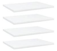 Panneaux de bibliothèque 4 pcs blanc bois d’ingénierie Blanc G
