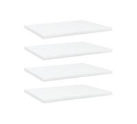 vidaXL Panneaux de bibliothèque 4x blanc 40x30x1,5 cm aggloméré - rangement mural