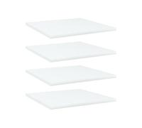 vidaXL Étagère murale flottante Panneaux de bibliothèque 4 pcs Blanc Bois d’ingénierie
