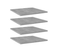 Panneaux de bibliothèque 4 pcs gris béton bois d'ingénierie 805178