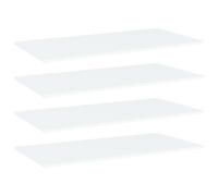 Panneaux de Bibliothèque Étagère Murale 4 pcs Blanc Bois d’Ingénierie vidaXL