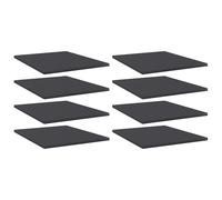 Panneaux de Bibliothèque Étagère Murale 8 pcs Gris Bois d’Ingénierie vidaXL