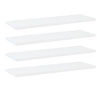Vidaxl Panneaux De Bibliothèque 4 Pcs Blanc Bois D¿Ingénierie Blanc