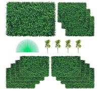 Haie Artificielle Panneaux Muraux De Buis Protection De Fond Décor 12pcs 60x40cm