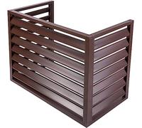 Panneaux De Clôture De Confidentialité Extérieurs, Couvercles De Climatisation For L'extérieur For Cacher Le Climatiseur Et For L'intimité Extérieure, Séparateur D'espace En Alliage D'aluminium, Suppo