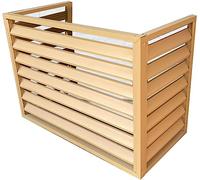 Panneaux De Clôture De Confidentialité Extérieurs, Couvercles De Climatisation For L'extérieur For Cacher Le Climatiseur Et For L'intimité Extérieure, Séparateur D'espace En Alliage D'aluminium, Suppo