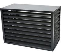 Panneaux De Clôture De Confidentialité Extérieurs, Couvercles De Climatisation For L'extérieur For Cacher Le Climatiseur Et For L'intimité Extérieure, Séparateur D'espace En Alliage D'aluminium, Suppo