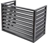 Panneaux De Clôture De Confidentialité Extérieurs, Couvercles De Climatisation For L'extérieur For Cacher Le Climatiseur Et For L'intimité Extérieure, Séparateur D'espace En Alliage D'aluminium, Suppo