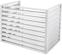 Panneaux De Clôture De Confidentialité Extérieurs, Couvercles De Climatisation For L'extérieur For Cacher Le Climatiseur Et For L'intimité Extérieure, Séparateur D'espace En Alliage D'aluminium, Suppo