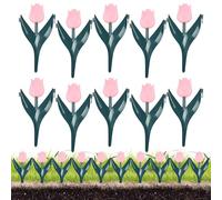 Panneaux de clôture de jardin : 10 bordures décoratives de jardin, bordures de pelouse durables | Séparateur de route externe sécurisé, design adapté aux enfants pour les couloirs, jardins ou