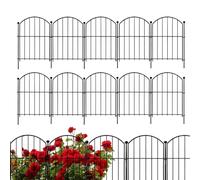 Panneaux de clôture de jardin - Clôture décorative en fil métallique décoratif, 10 sans bordure de 21 pouces x 10 pieds, kit de barrière pour animaux de compagnie | Panneaux de clôture de terrasse