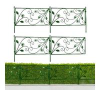 Panneaux de clôture de jardin décoratifs, barrière de bordure en fil métallique, clôture de jardin sans creuser, clôtures antirouille pour chiens, bordure de fleurs pour paysage, patio, cour extérieur