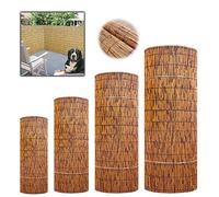 Panneaux de clôture en bambou respectueux de l'environnement pour l'intimité du jardin, rouleau d'écran de terrasse naturel - 0,6 m, 1,2 m, 1,8 m, couverture de balcon pour décoration de jardin