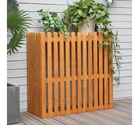 Panneaux de clôture en bois pour unité de climatisation extérieure, écran décoratif pour poubelle de jardin avec ventilation, solution d'étagère de rangement