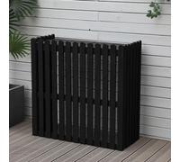 Panneaux de clôture en bois pour unité de climatisation extérieure, écran décoratif pour poubelle de jardin avec ventilation, solution d'étagère de rangement