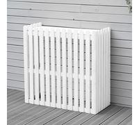 Panneaux de clôture en bois pour unité de climatisation extérieure, écran décoratif pour poubelle de jardin avec ventilation, solution d'étagère de rangement