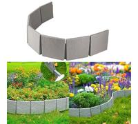 Panneaux de clôture en plastique ressemblant à une texture de pierre avec design tridimensionnel pour protéger les plantes dans les jardins et les cours