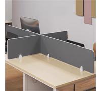 Panneaux de confidentialité indépendants pour bureaux - Cloison de séparation de bureau pour réduire les distractions visuelles - Séparateurs de bureau réglables et protecteurs de confidentialité pour
