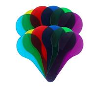 Panneaux de Filtres de Couleur 12 Pièces Abs pour Sciences