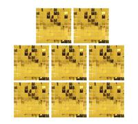 Panneaux de Fond à Paillettes Toile de Fond Murale à Paillettes Panneaux muraux décoratifs réutilisables pour la décoration de fête de Mariage d'anniversaire 8 pièces 30x30 cm (Or)