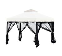 Panneaux de Gazébo | 4 Pièces Housses d'Pergola Ventilées,Toile Moustiquaire Anti-UV 3x3M pour Camping Jardin Été Enclos Animal