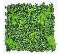 Panneaux de Haie Artificielle En Buis de 100 X 100 Cm (40 X 40 Pouces), Panneaux Muraux VéGéTaux Pour Dissimuler La VéGéTation Et CréEr Un Fond de ScèNe(#S55)