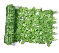 Panneaux de haie artificielle pour balcon - Verdure de lierre luxuriante pour décoration extérieure, jardin et mur de cour