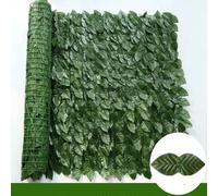 Panneaux De Haie De Lierre Él,Fausses Plantes Vertes,Clôture De Confidentialité Du Cuir Chevelu,Écran Pour Cour Intérieure,Décoration De Jardin Extérieur,300cm - Type Dark Green Apple-100x300cm