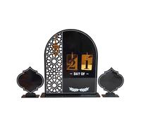 Panneaux de l'Avent pour Table - Décor de Calendrier de Décompte des Festivals du Moyen-Orient,Décor de Bureau en Acrylique pour l'Avent - Décoration d'Intérieur Maison pour Bureau Étagère Cheminée ou