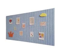 Panneaux de liège décoratifs en feutre doux, 3 pièces, autocollant mural, affichage d'œuvres d'art classe, panneau fond salon et chambre à coucher, décor papier peint Pour Bureau(Sky blue,60x120cm)