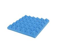 Panneaux de Mousse Acoustique Dalles de mousse acoustique en charbon bois, panneaux d'insonorisation for studio, rembourrage 2 x 10 pouces (noir et bleu) pour Studios D'enregistrement(Blue)