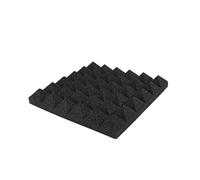 Panneaux de Mousse Acoustique Dalles de mousse acoustique en charbon bois, panneaux d'insonorisation for studio, rembourrage 2 x 10 pouces (noir et bleu) pour Studios D'enregistrement(Black)