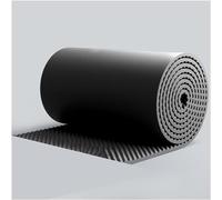 Panneaux de mousse acoustique de 1 m de large, rembourrage insonorisant mural auto-adhésif, panneaux d'isolation phonique ignifuges for studios, bureau, maison (taille : 10 m)(Black)