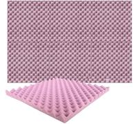Panneaux de mousse acoustique d'oeufs, panneau mural Studio traitement d'absorption insonorisé sonore Pour Voiture, Studio, Maison(PURPLE,50x50x3.5cm)