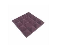 Panneaux de Mousse Acoustique Lot de 60 panneaux acoustiques en mousse insonorisante for studio, 250 x 250 x 50 mm, for traitement d'absorption acoustique, protection des carreaux(Purple)