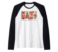 Panneaux de Noël Vintage Les Plus Merveilleux de l'année Manche Raglan